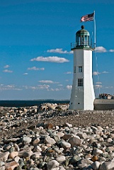 Historic Scituate Lighthouse in Massachusetts